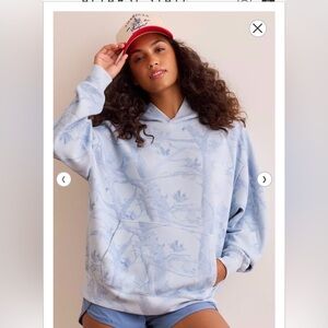 Baby blue camo sweatshirt hoodie